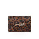 Card Holder Dark Leo Brushed Leather 