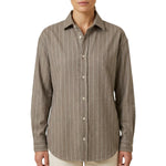 Gigy Flannel Pinstripes Rhinestones