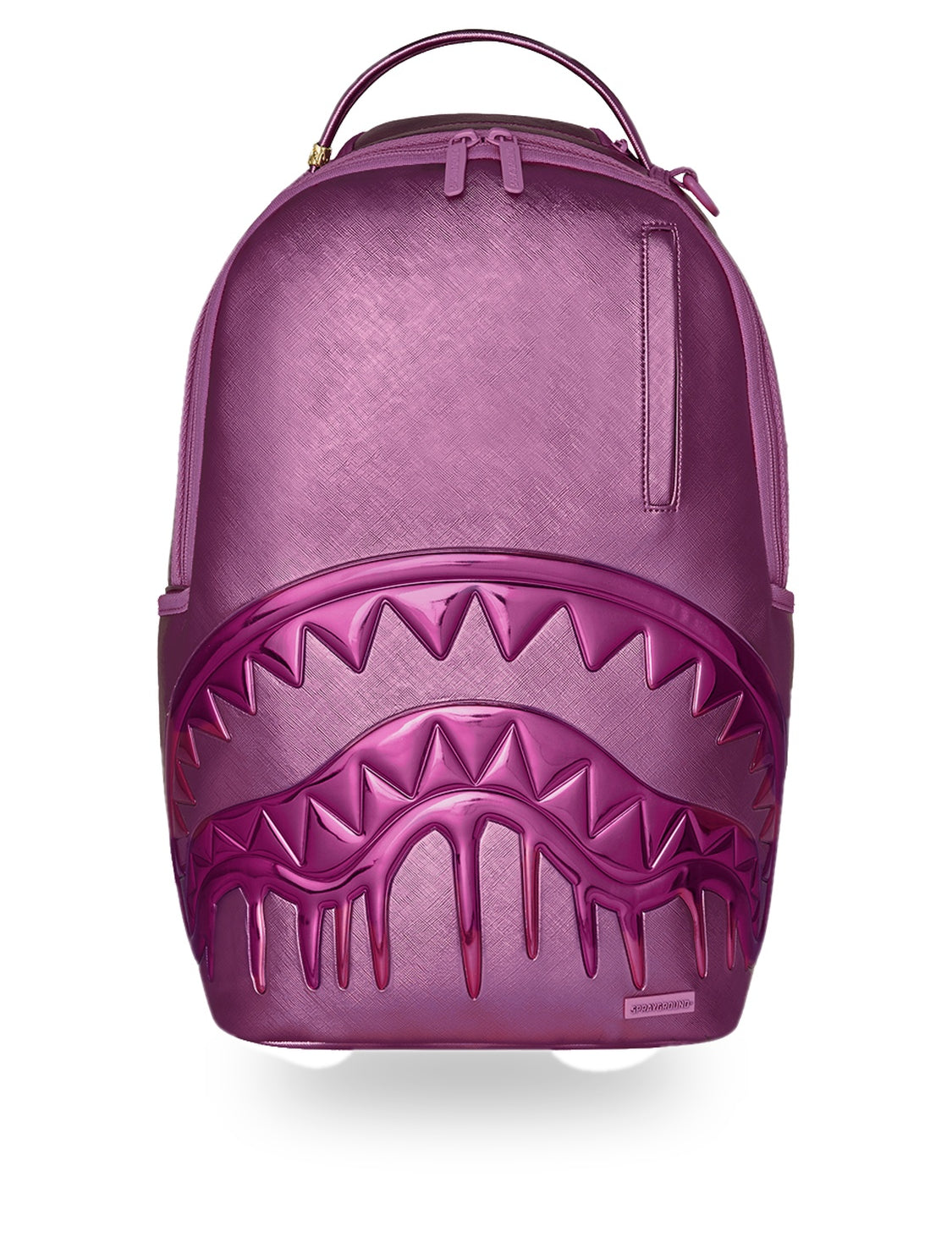 metallic pink metallic drip 