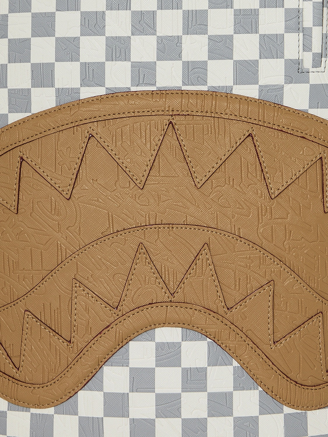 embossed cream check 