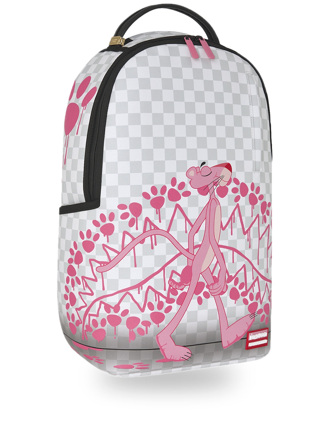 pink panther pawprints backpack 
