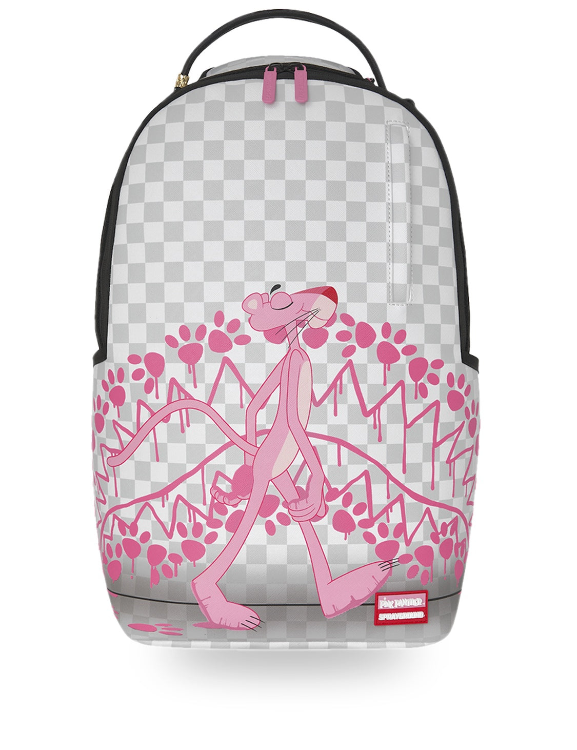 pink panther pawprints backpack 