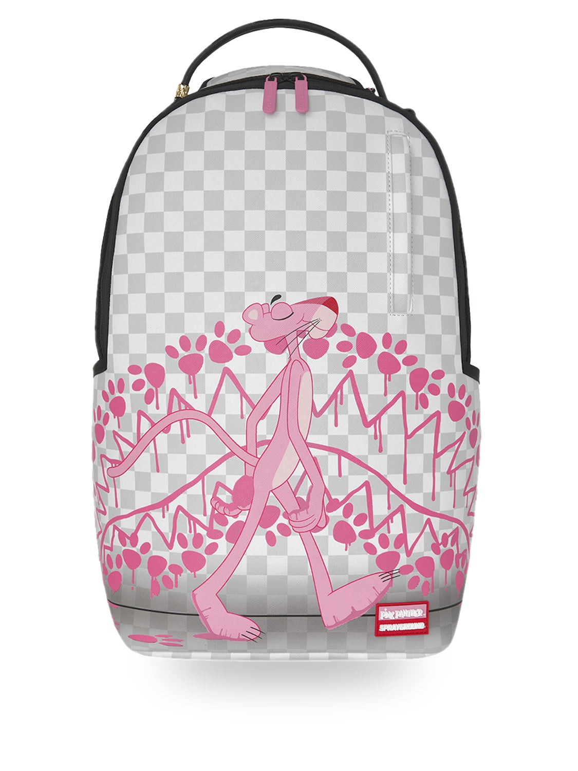 pink panther pawprints backpack 