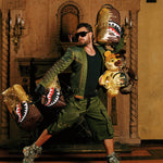 sharks in paris gold drip backpack<BR/> 