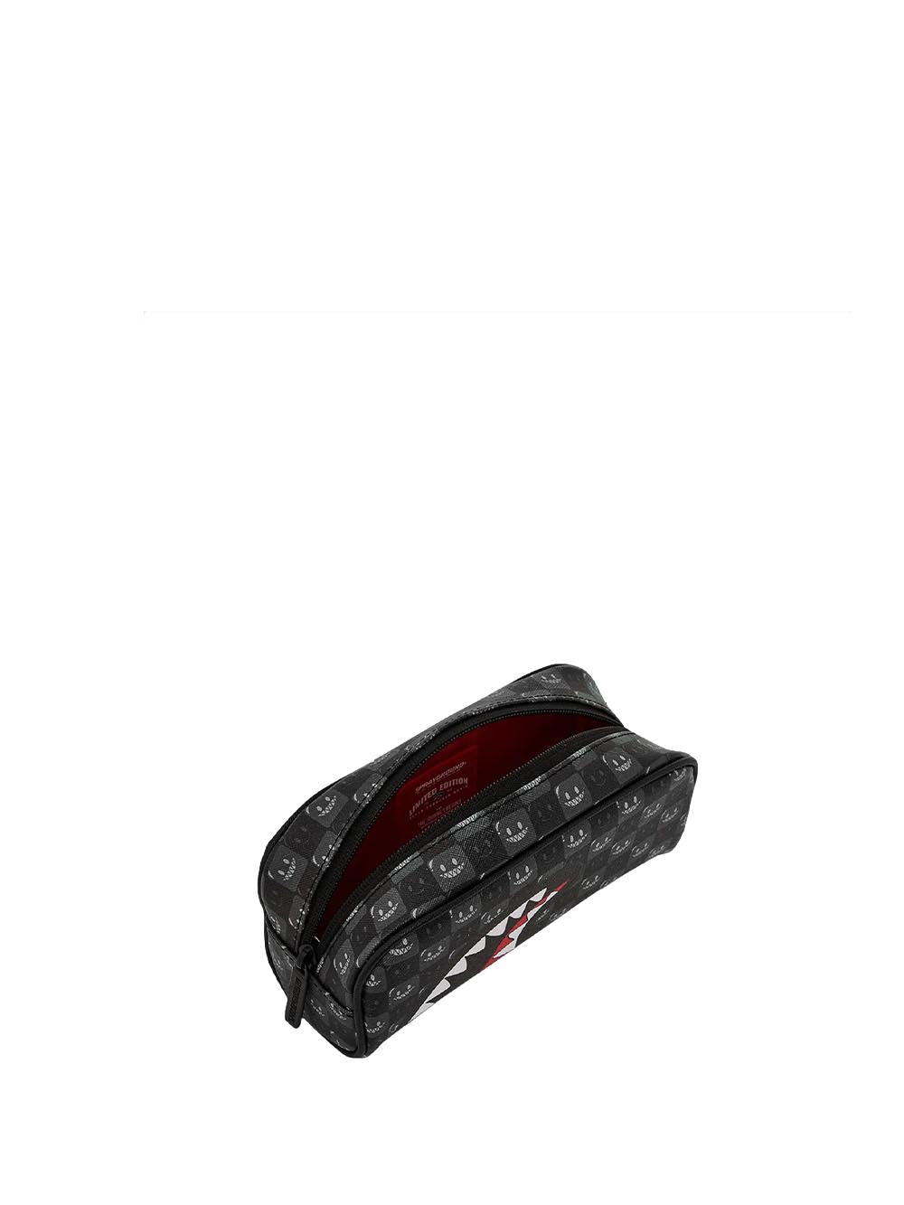 sharks in paris wtf bubbly black check pouch 