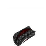 sharks in paris wtf bubbly black check pouch 