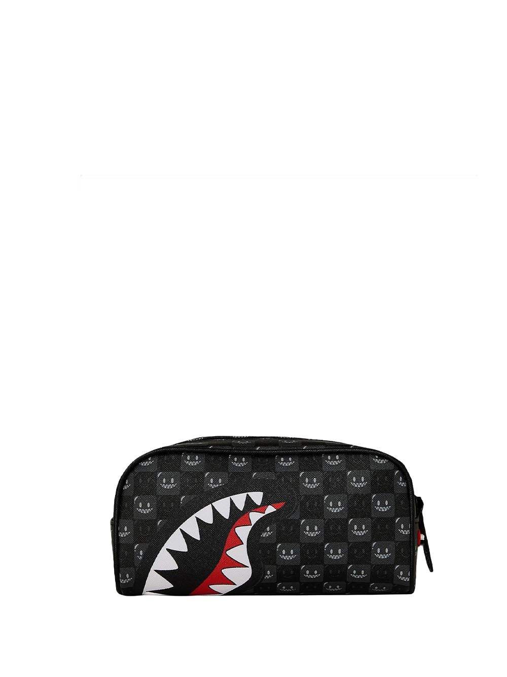 sharks in paris wtf bubbly black check pouch 