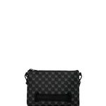 sharks in paris wtf bubbly black check crossover clutch 