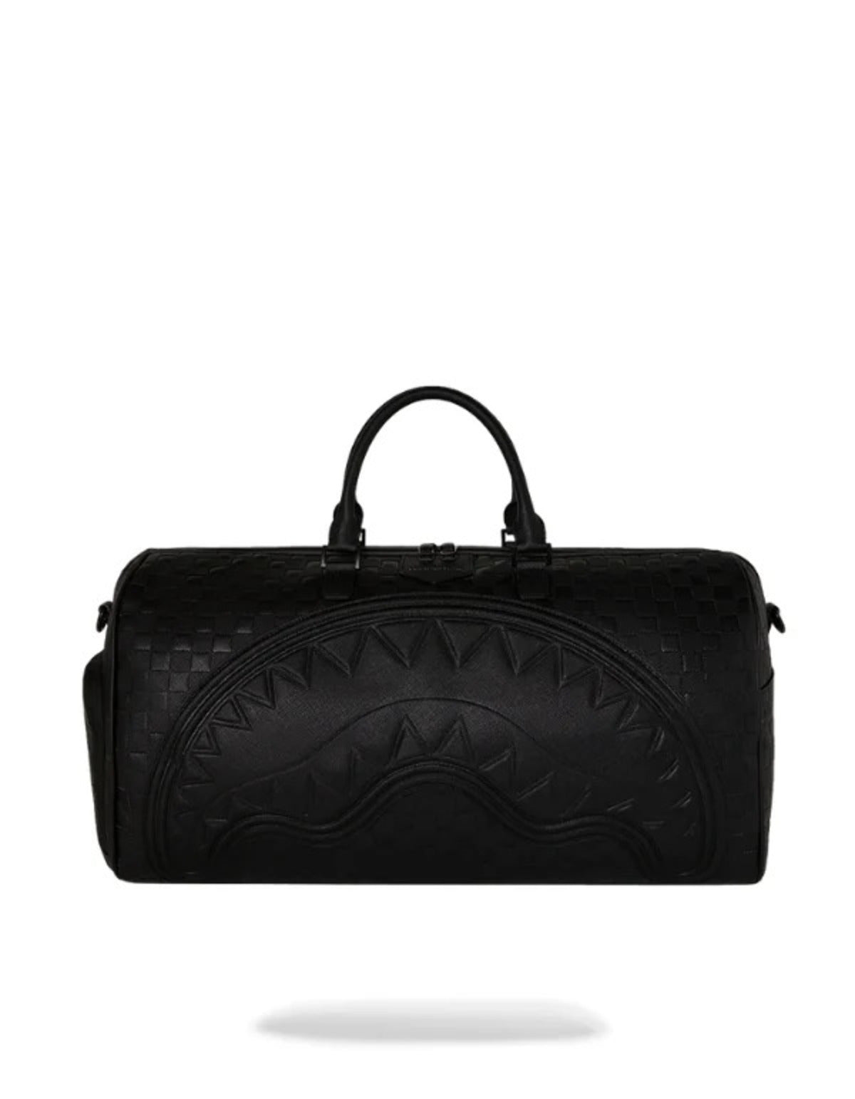 raised check duffle 