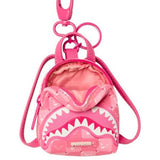 pink new check faces backpack keychain3 