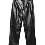Pantalone In Tessuto Spalmato Con Cintura 