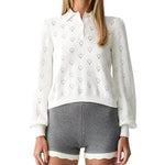 Polo In Maglia Punched Cuori