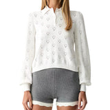 Polo In Maglia Punched Cuori